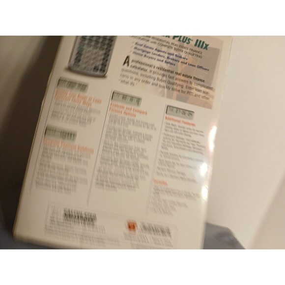 Mortgage Real Estate Calculator, Qualifier Plus IIIx - 3415 Financial Calculator - Picture 15 of 16